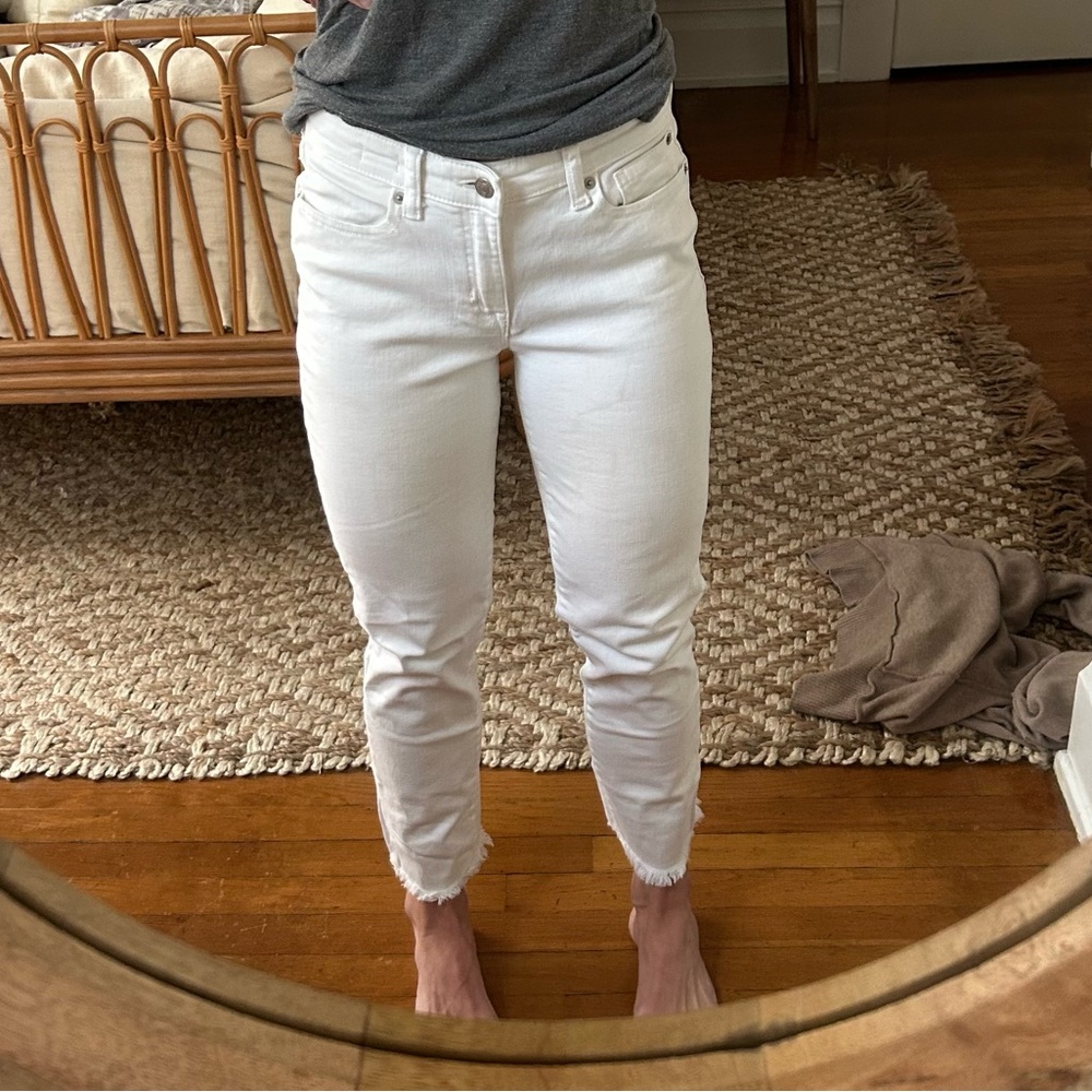 27 regular straight white jeans